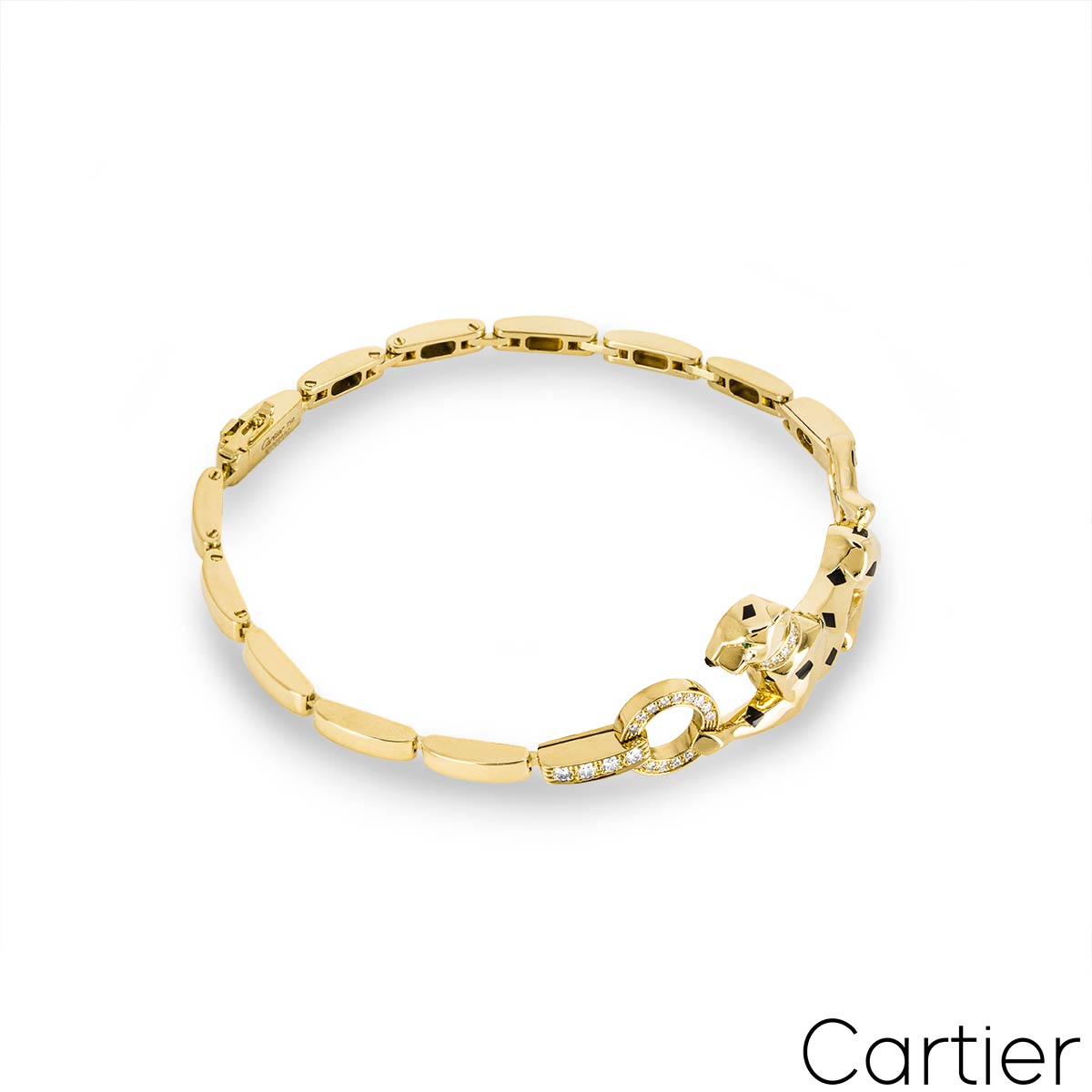 CRN6036700 - Panthère de Cartier bracelet - Yellow gold, lacquer